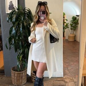 Tigermist backless white dress